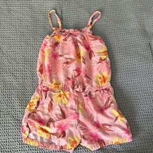 Gently worn girls cat and jack romper size S(6)